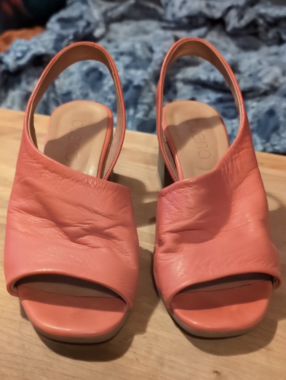 Bueno Coral Open-Toe Slingback Sandals